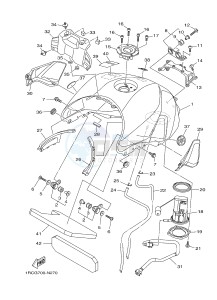 MT09 900 (1RCC) drawing FUEL TANK