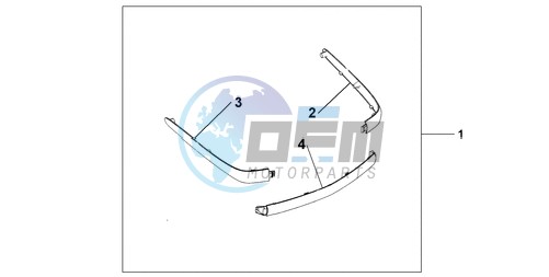 CHROME TRUNK MOUL