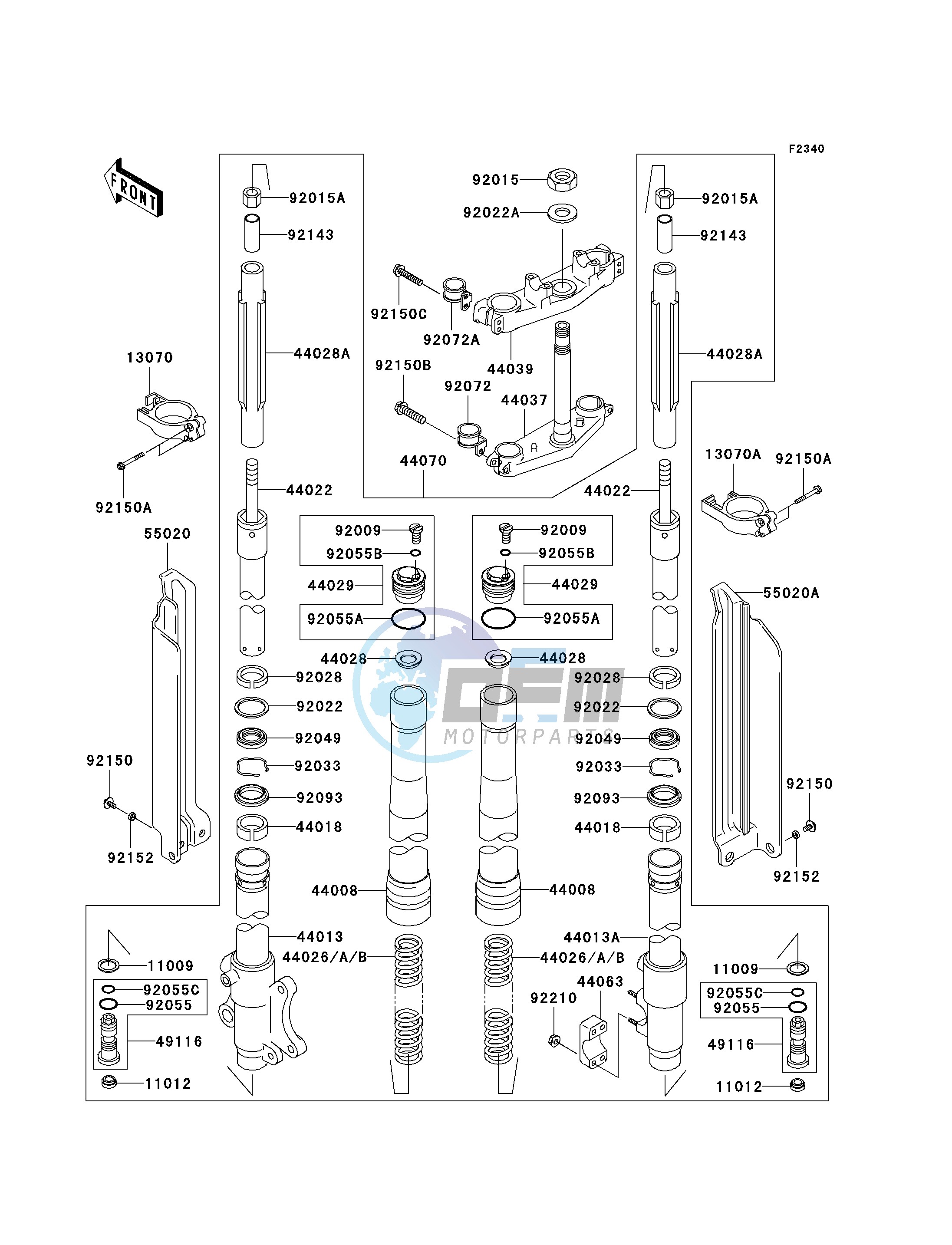 FRONT FORK -- A6F- -