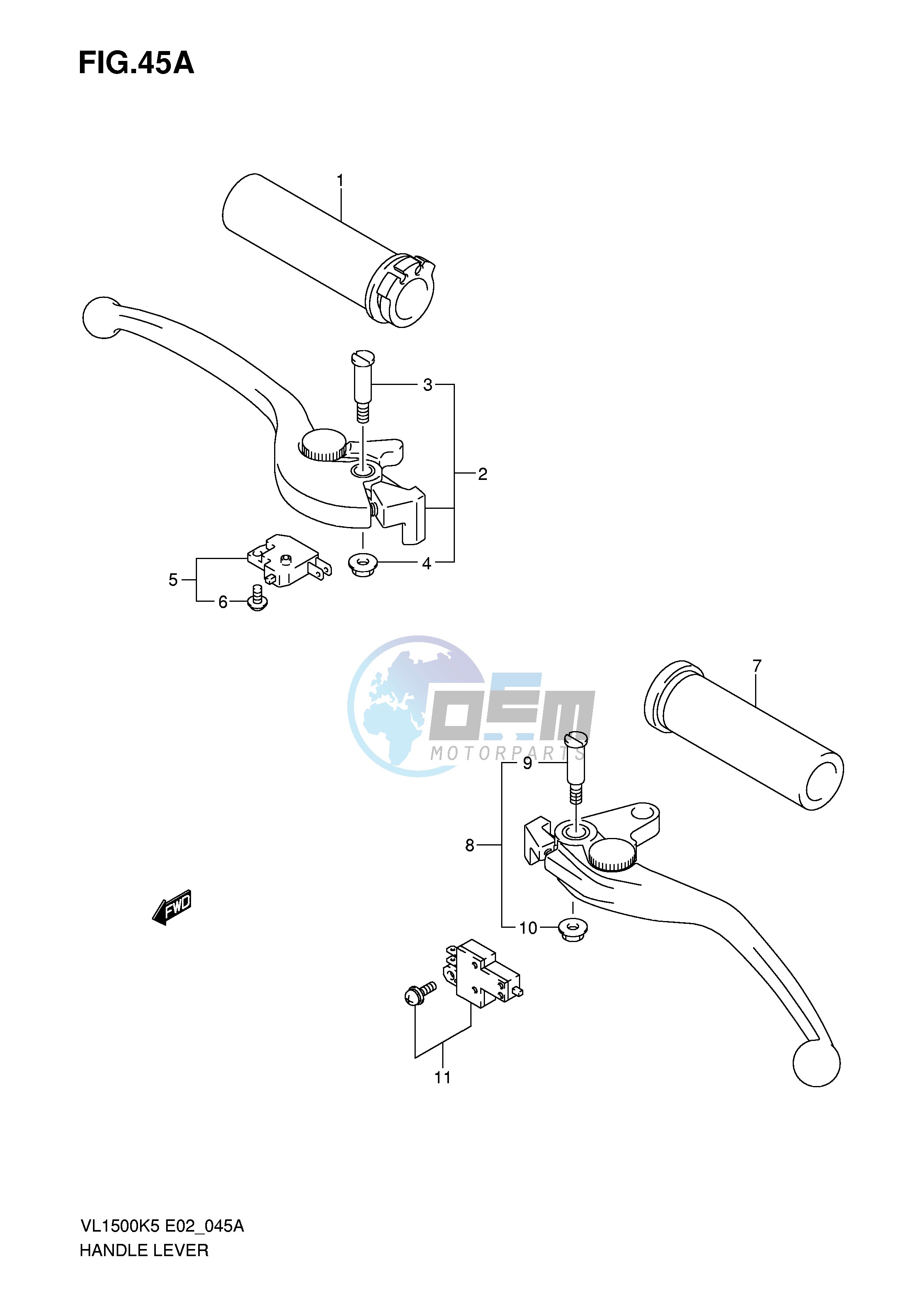 HANDLE LEVER (MODEL K7 K8 K9)