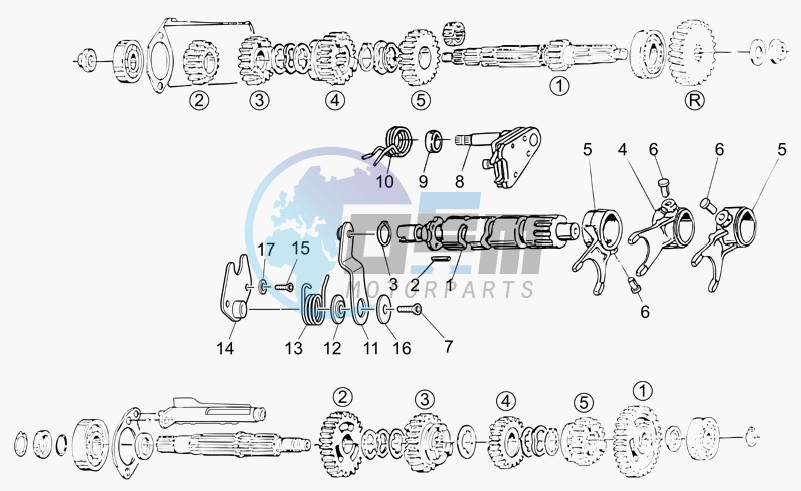 Gear box selector