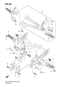 GSX-R750 (E3-E28) drawing FOOTREST