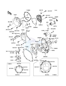 NINJA ZX-12R ZX1200-B4H FR GB GE XX (EU ME A(FRICA) drawing Engine Cover(s)