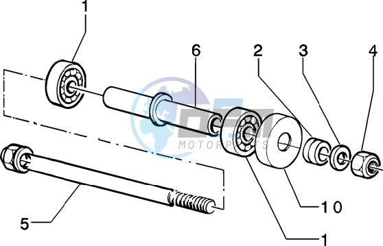 Front wheel component parts