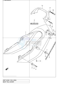 GSF1200 (E2) Bandit drawing SEAT TAIL COVER (GSF1200SK2)