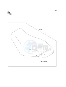 KVF 650 H [BRUTE FORCE 650 4X4I] (H7F-H8F) H8F drawing SEAT