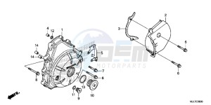 NC750DE Integra - NC750D Europe Direct - (ED) drawing A.C. GENERATOR COVER