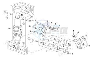 RST 1000 Futura drawing Connecting rod - Rear shock abs