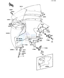 KZ 550 H [GPZ] (H1-H2) [GPZ] drawing FAIRING