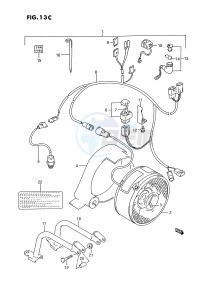 LT-F250 (E28) drawing COOLING FAN (MODEL T:OPTIONAL)