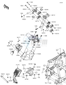 BRUTE FORCE 750 4x4i EPS KVF750HGF EU drawing Steering Shaft