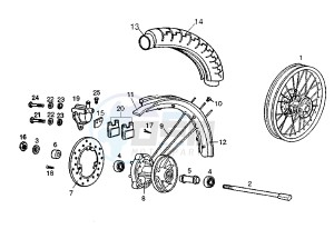 SMT 50 drawing Front wheel