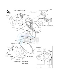 VN 2000 H [VULCAN 2000 CLASSIC] (8F-9F) H8F drawing LEFT ENGINE COVER-- S- -