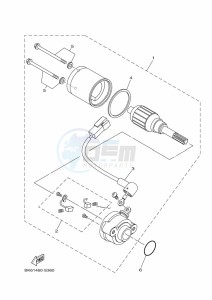 YZF125-A YZF-R125 (B5G4) drawing STARTING MOTOR