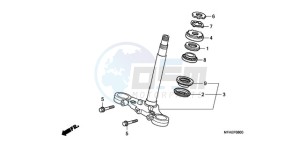 CBF1000SA UK - (E / ABS MKH) drawing STEERING STEM