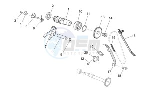 RXV 450-550 Street Legal drawing Front cylinder timing system