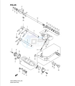 GSX1250 FA drawing GEAR SHIFTING