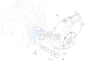 LIBERTY IGET 50 4T 3V NO ABS (NAFTA) drawing Flywheel magneto cover - Oil filter