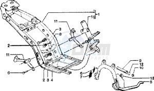 Skipper 150 4t drawing Chassis - Central stand