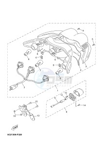 YN50FU NEO'S 4 (2AC9 2AC9 2AC9) drawing TAILLIGHT