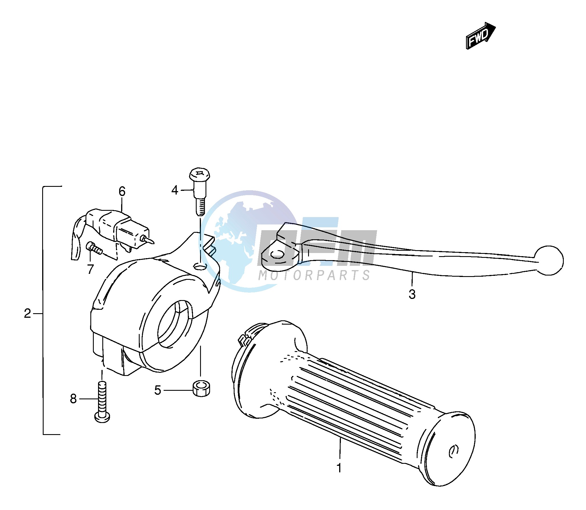 RIGHT HANDLE SWITCH (E1,E2,E16,E50)