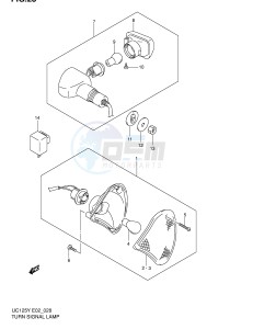 UC125 (E2) drawing TURNSIGNAL LAMP