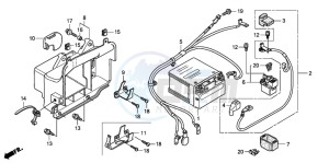 FES150 125 S-WING drawing BATTERY (FES1257/A7)(FES1507/A7)