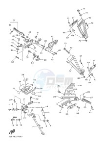 YZF-R6 600 R6 (2CXH) drawing STAND & FOOTREST