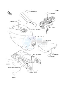 ZX 750 P [NINJA ZX-7R] (P5-P8) [NINJA ZX-7R] drawing LABELS