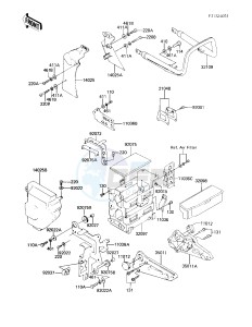 KZ 750 F [LTD SHAFT] (F1) [LTD SHAFT] drawing BATTERY CASE_TOOL CASE