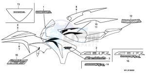 CBR1000RR9 Australia - (U / MME) drawing STRIPE/MARK (1)