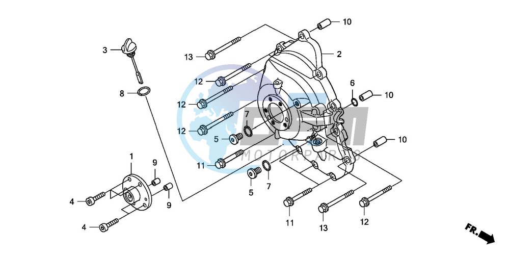 RIGHT CRANKCASE COVER