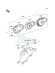 Z750R ZR750NCF UF (UK FA) XX (EU ME A(FRICA) drawing Meter(s)