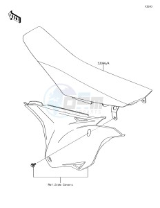 KX85 KX85CGF EU drawing Seat