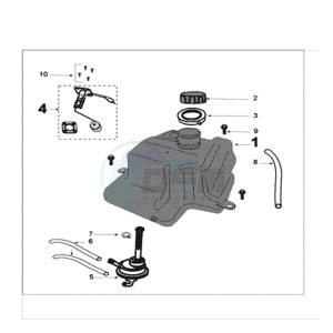 KISBEE U A drawing TANK AND FUEL PUMP