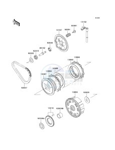 EX 500 D [NINJA 500R] (D6F-D9F) D7F drawing CLUTCH