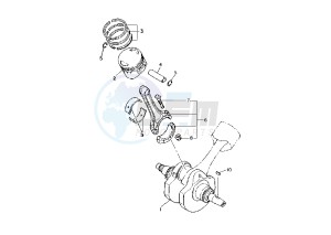 XVS A DRAG STAR CLASSIC 650 drawing CRANKSHAFT PISTON