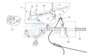 SR 50 IE-Carburatore 50 drawing RH controls