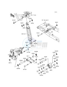 KLX125 KLX125CEF XX (EU ME A(FRICA) drawing Suspension/Shock Absorber