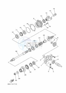 YFM450FWBD YFM45KPHK (BB5L) drawing MIDDLE DRIVE GEAR