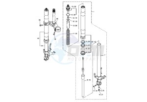 YZF R1 1000 drawing FRONT FORK