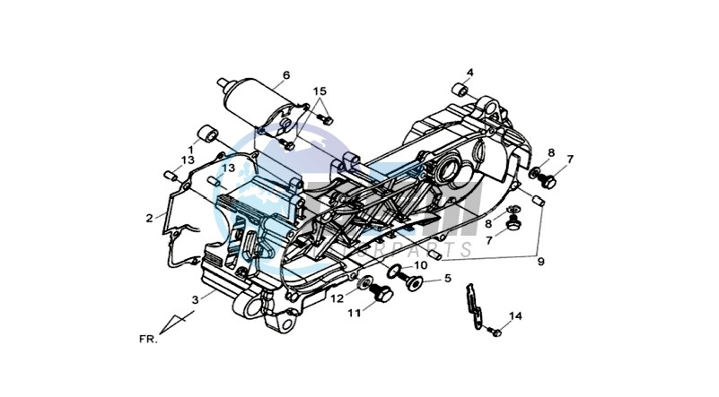 CRANKCASE - STARTER