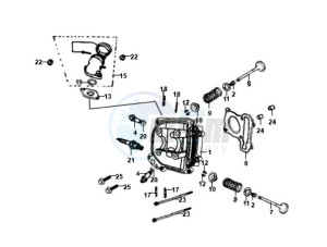 ORBIT 50 25KMH drawing CYLINDER HEAD CPL  / INLET