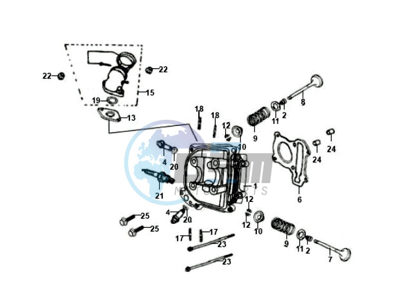 CYLINDER HEAD CPL  / INLET