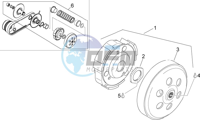 Pulley assy. driven III