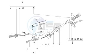 Sport City One 125 4T e3 drawing Handlebar