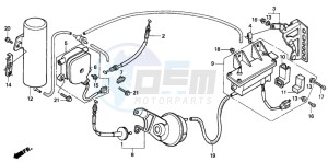 GL1500SE GOLDWING SE drawing CRUISE VALVE