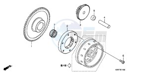 CBF125MB drawing STARTING CLUTCH