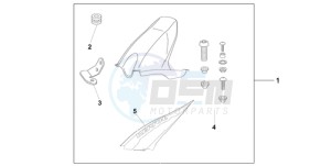 CBR1000RA9 UK - (E / ABS) drawing HUGGER REPSOL REPLICA