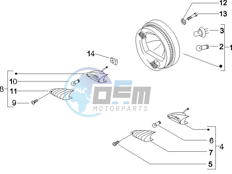 Head lamp - Turn signal lamps